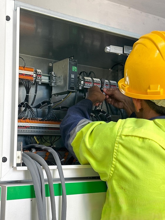 Schneider Switchgear Panel Wiring in Progress